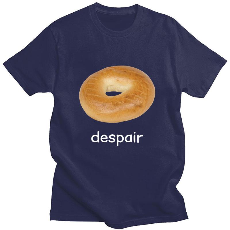 Despair Bagel Vtipné Meme Grafické Tričko Humor Móda Pánské Dámské Trička Pohodlné Čistá Bavlna Krátký Rukáv Ležérní Volné Streetwear