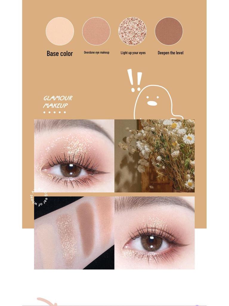 NOVO5676 Lively Soft Eyeshadow Palette: Shimmer & Matte, Long-Lasting Gentle Pink, Purple, Taro Shades