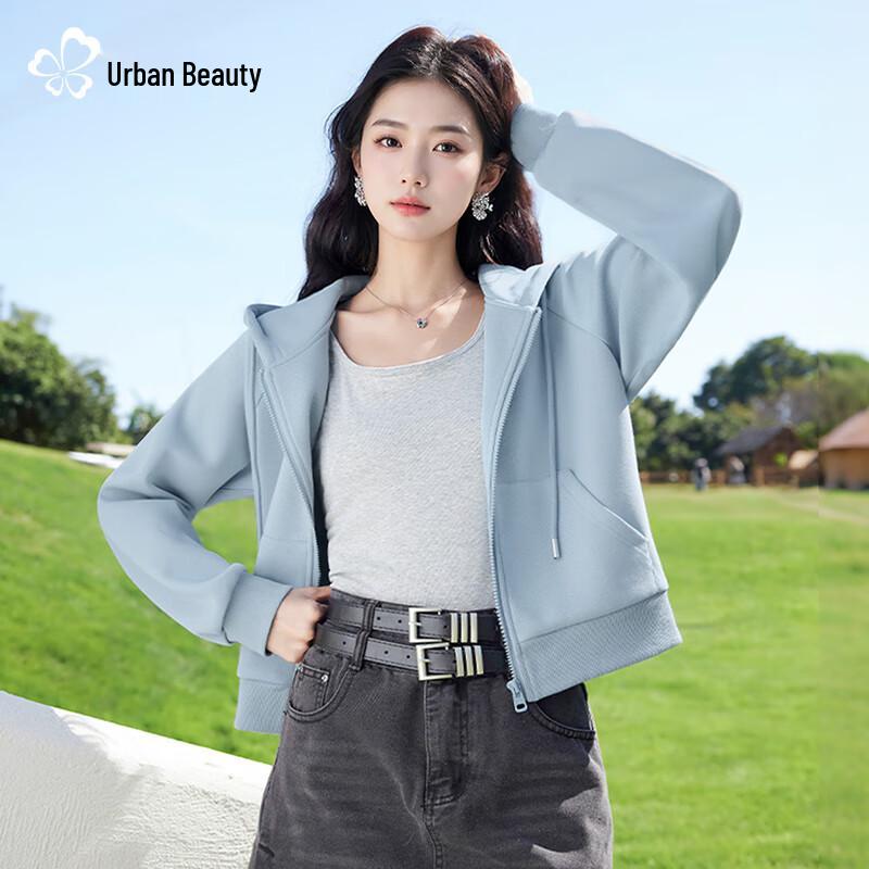 Women's Heavyweight Cropped Hoodie Jacket