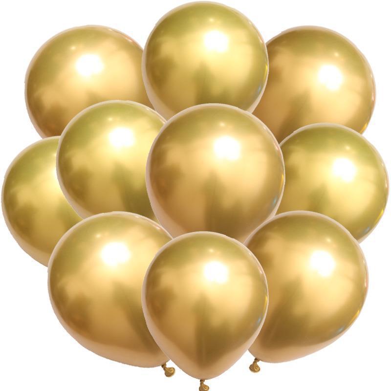 Birthday & Ceremony Decoration Balloon Set: Metallic Sequins, Table & Ground Floating Balloons.