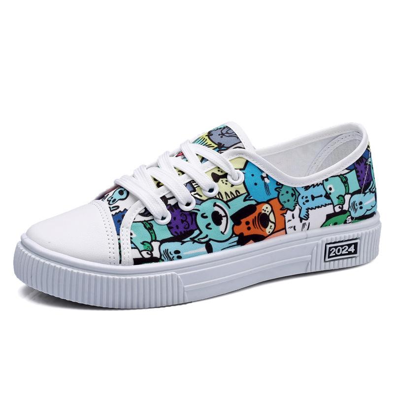 New canvas shoes women's breathable fashion versatile comfortable single shoes board shoes casual sports shoes women