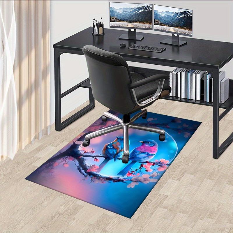 

1pc. Colorful Birds on Branch Rug - Home Decorative Carpet for Living Room, Office Desk Mat, Outdoor Rug Gift Idea 60cm by 90cm