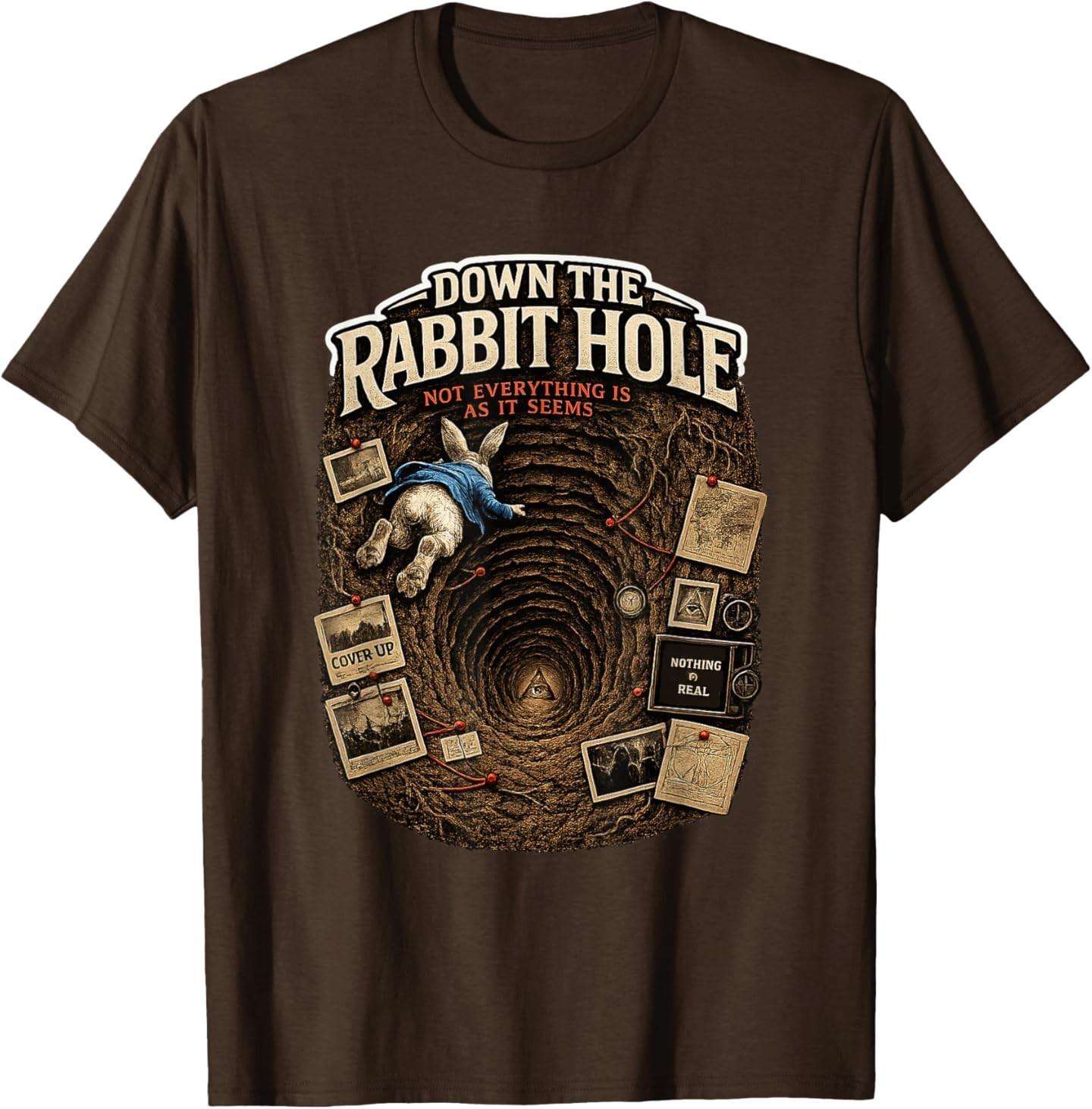 Rabbit hole Conspiracies T-Shirt S разноцветный
