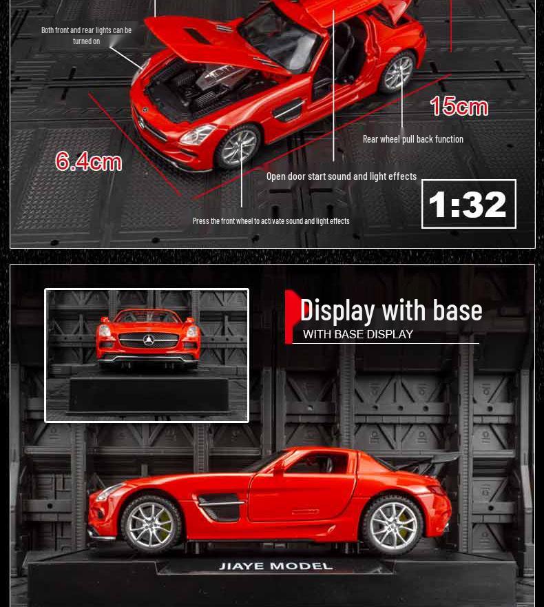 Jiaye VB32653 Big Ben Light & Sound Alloy Car Model Toy