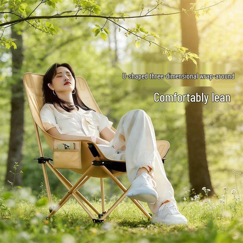 Portable Moon Chair: Folding Outdoor Recliner for Camping, Beach, Picnic & Fishing
