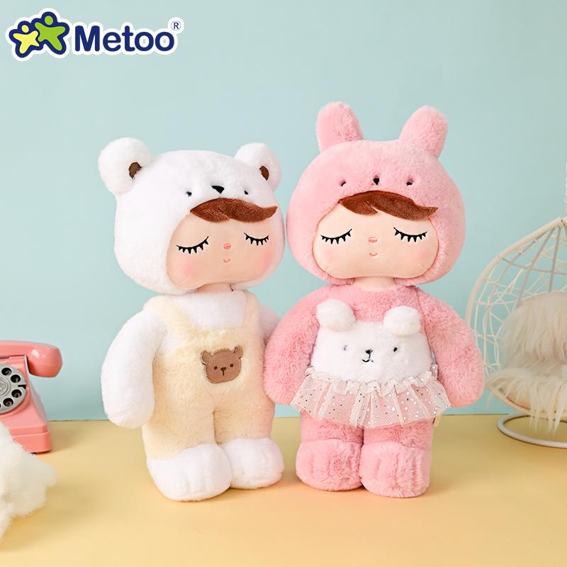 Non-Toxic Metoo Angela Cute Fluffy Plush Doll12 Inchprincess Bear Rabbit Mouse Soft Stuffed Toys Baby Bedtime Toy Kids Birthday Gifts