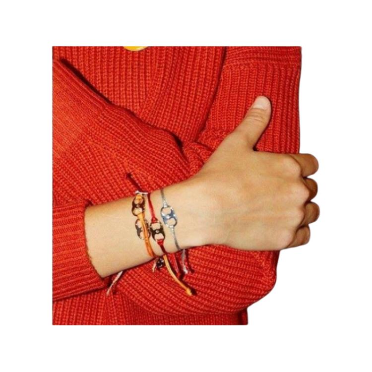 Tory Burch Modisches Lässiges Vielseitiges Armband Damenarmband Messing Rot 53484-618