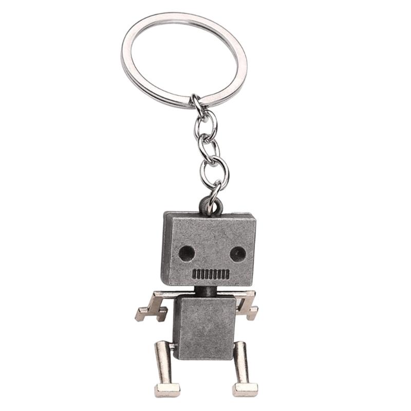 Metall Roboter Schlüsselanhänger Schmuck Lustige Und Schrullige Schlüsselanhänger Zubehör Mit Flexiblen Gelenken Geeignet Für Technik-Enthusiasten