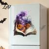 Reusable Decorative Window Sheets Halloween Static Clings Spooky Ghost Floral Skull Stickers Cling Decals for Glass No-Adhesive Party Indoor Outdoor