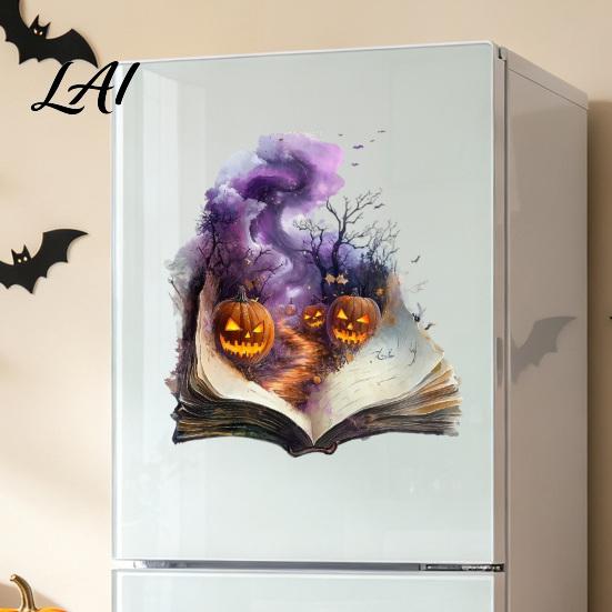 Reusable Decorative Window Sheets Halloween Static Clings Spooky Ghost Floral Skull Stickers Cling Decals for Glass No-Adhesive Party Indoor Outdoor