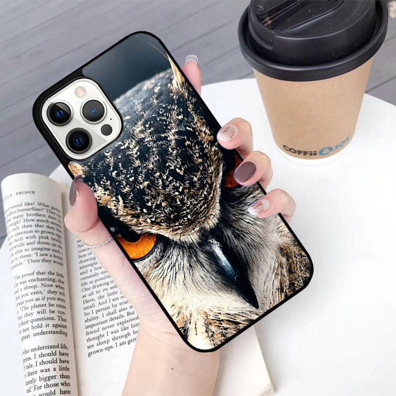Owl Animal Pattern Phone Case For iPhone 17 Air 13 12 14 15 16  Cover For Apple Pro Max 6S Plus Coque