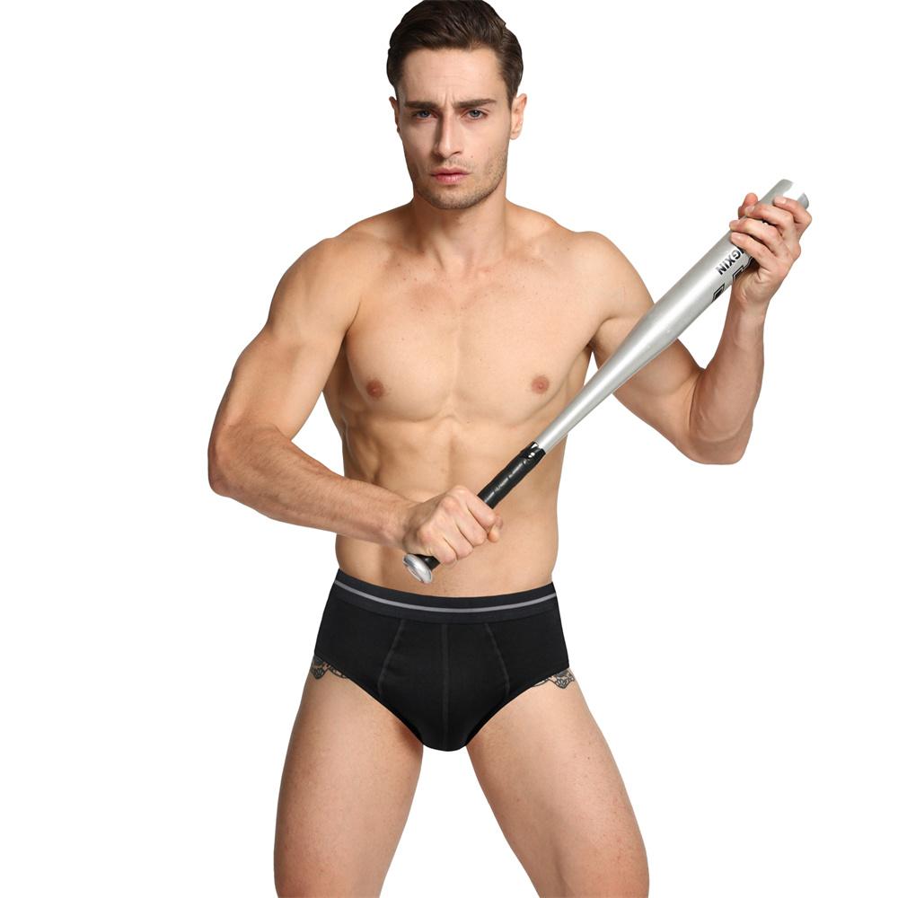 Men's Underwear Cotton Briefs Sexy U-convex Underpants Solid Color Undies Man Knickers M L XL XXL 3XL
