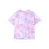 Adidas Tie-Dye Logo Round Neck Short Sleeve T-Shirt Women Tops Light-Purple HF2490