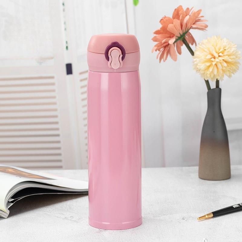 Creative Bounce Cup 304 Stainless Steel Thermos Cup Double-layer Car Business Gift Insulation Water Cup