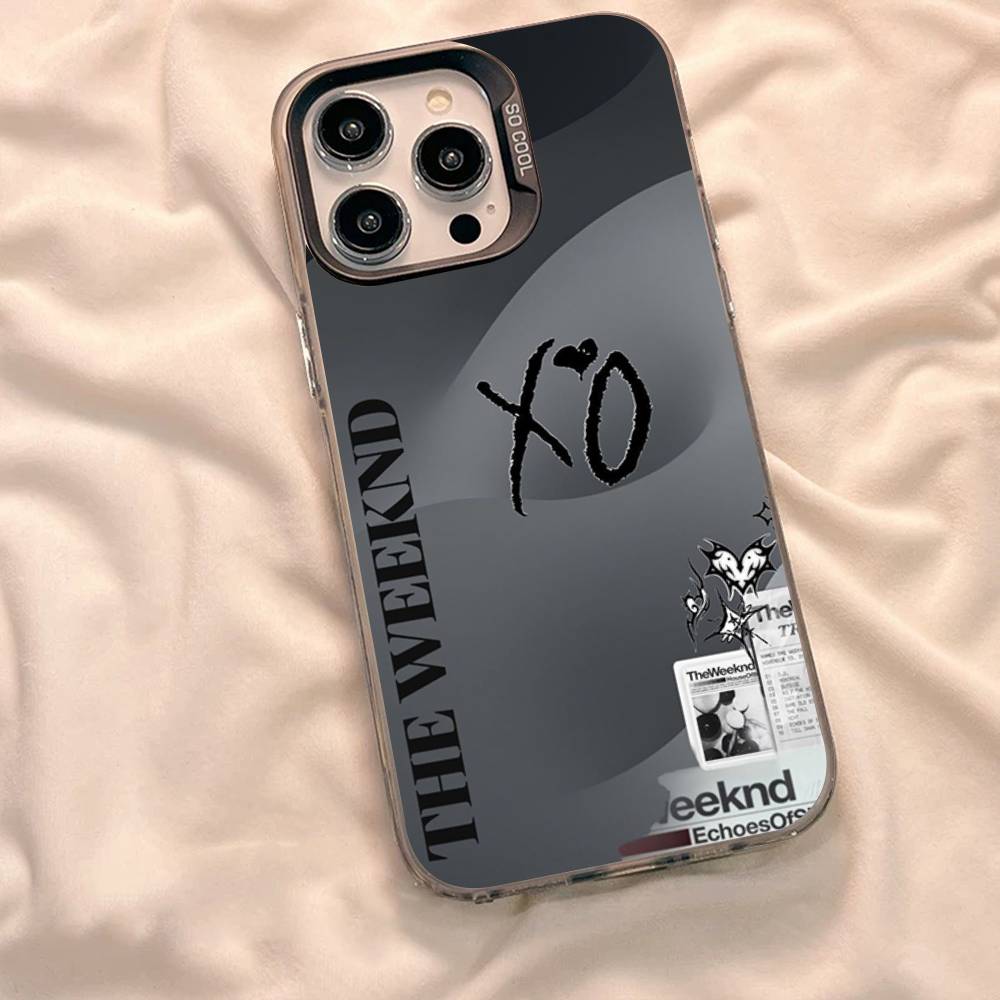 Etui na telefon W-Weeknd XO do iPhone 17 16 15 14 13 12 11 XS XR X Pro Max Plus Kolorowe Posrebrzana Osłona