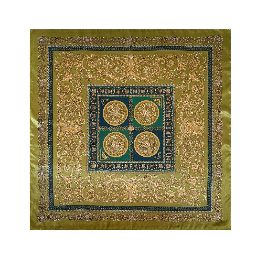 Women's Court-Style Large Scarf: A Fashionable and Versatile Satin Scarf for Wrapping the Head or Wearing As a Wrap