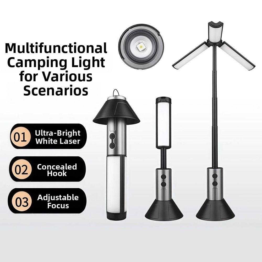 LED Light Camping Light Telescopic Telescopic Flashlight Emergency Lamp  Outdoor Camping