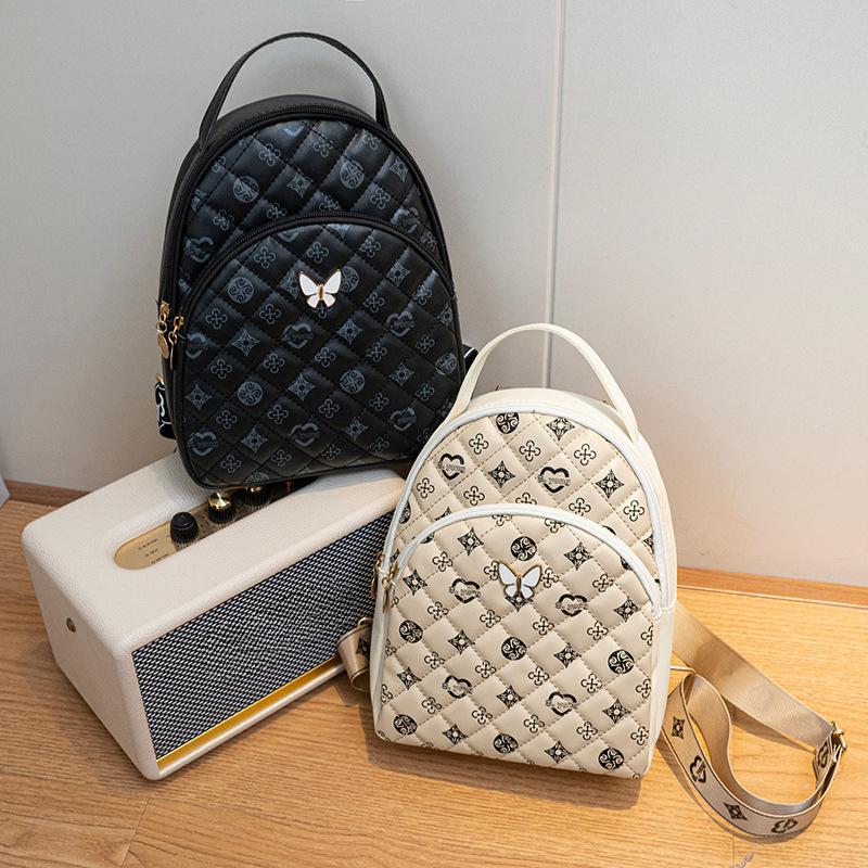 Retro Printed Shoulder Bag,Multifunctional Schoolbag Large Capacity Casual Backpacks