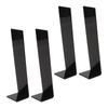 4 Stück Acryl Haarband Präsentationsständer Haarspange Haarspange Schmuck Präsentationshalter für Geschäft Schwarz
