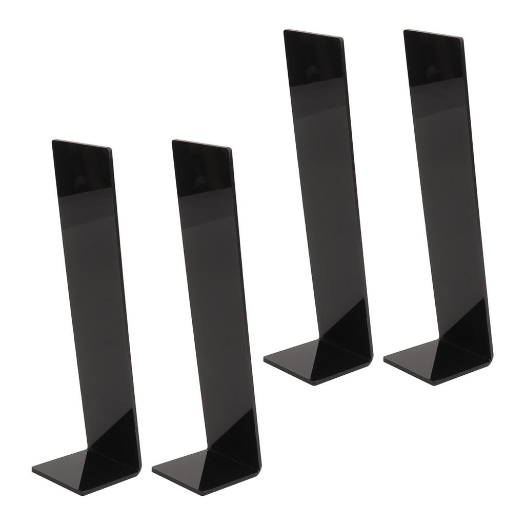 4 Stück Acryl Haarband Präsentationsständer Haarspange Haarspange Schmuck Präsentationshalter für Geschäft Schwarz