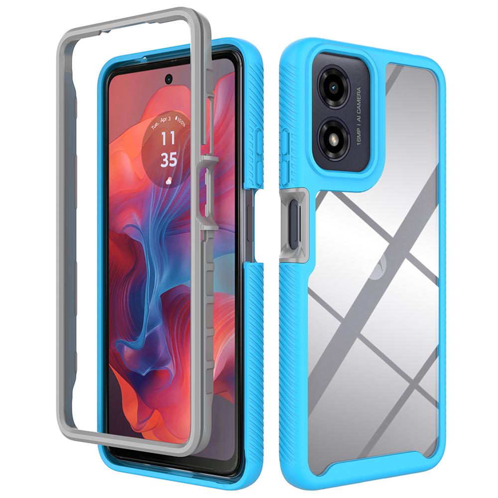 Etui dla Motorola Moto E14 4G/G24 4G/G04 4G/G04s 4G Odporne na upadki 2-w-1 PC+TPU Pokrowiec na telefon