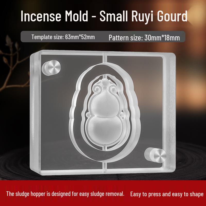 

Double-Sided Acrylic Gourd Incense Mold for DIY Herbal Medicine Tablets