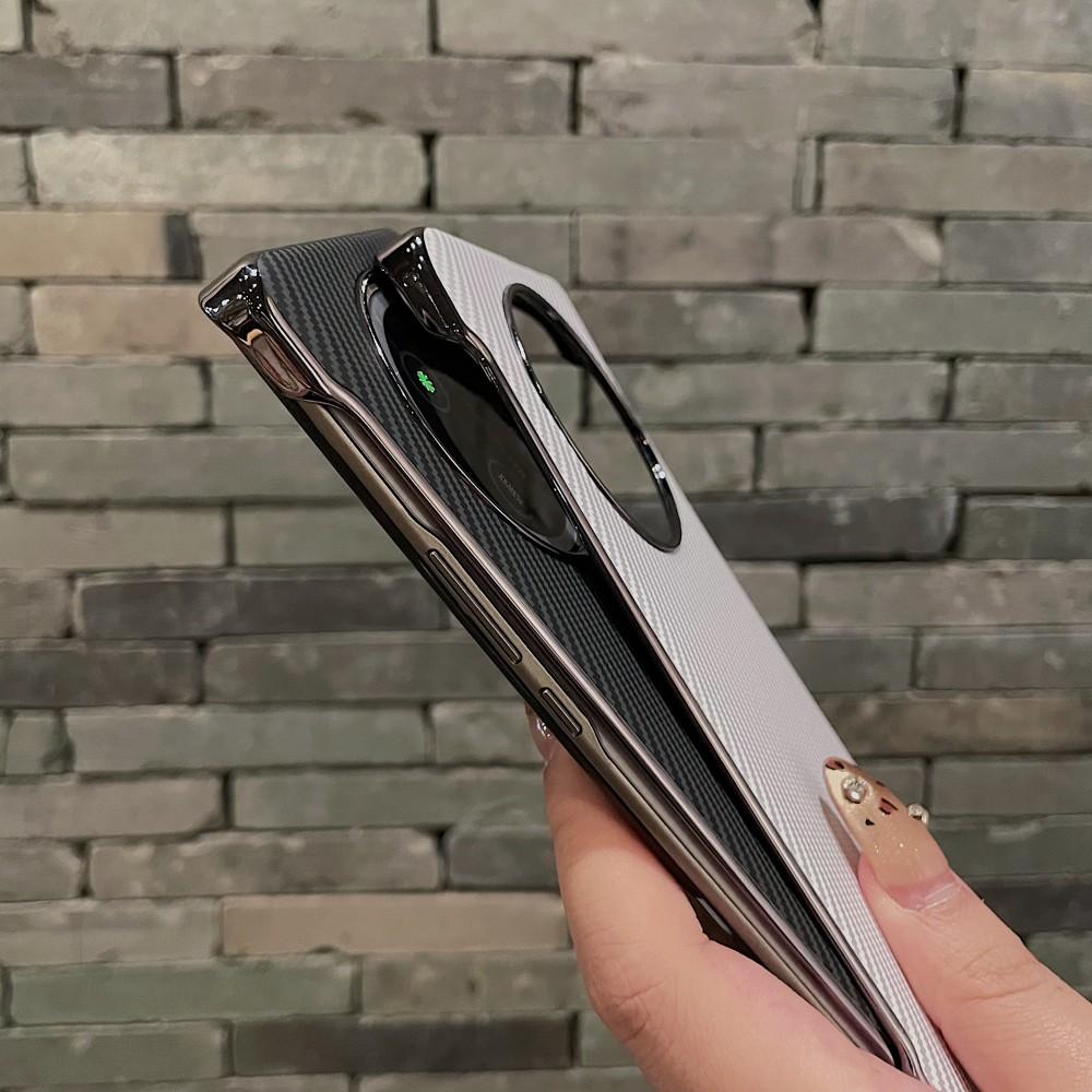 For Huawei Honor Magic 7 Lite Case Luxury Plating Hard Carbon Fiber Pattern Protective Back Cover Case For Magic 7 7Pro Shell