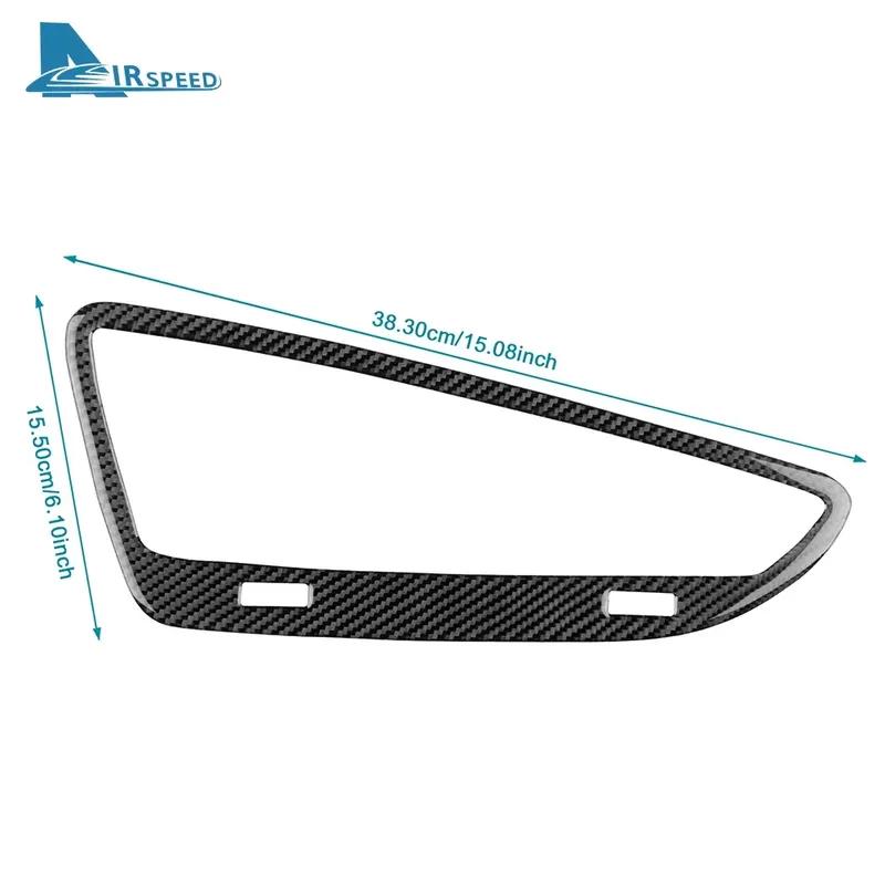 Real Soft Carbon Fiber Sticker LHD RHD Car Trument Air Outlet Frame For Alfa Romeo 159 2005-2018