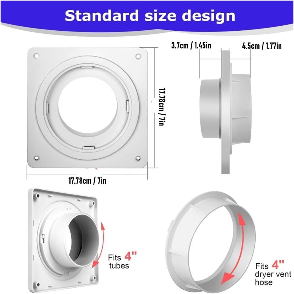 2 set Quick Connect Dryer Vent Connector Easy Installation Dryer Duct Connector Laundry Room