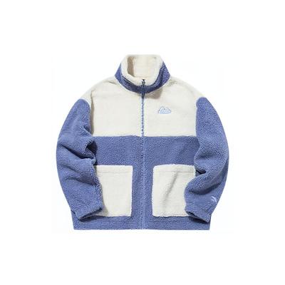 Lifestyle Series Lamb Fleece Stand Collar Sports Jacket Women Jacket Willow-Blue 162148725-1