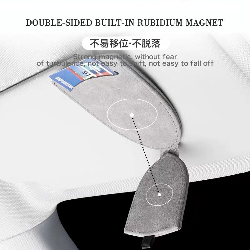 Suede Glasses Clip Car Sun Visor Card Ticket Clamp Fastener For Citroen e-C3 e-C4 X C5X C3 C4 Cactus Picasso C-Crosser C6 C1 C2 akr256