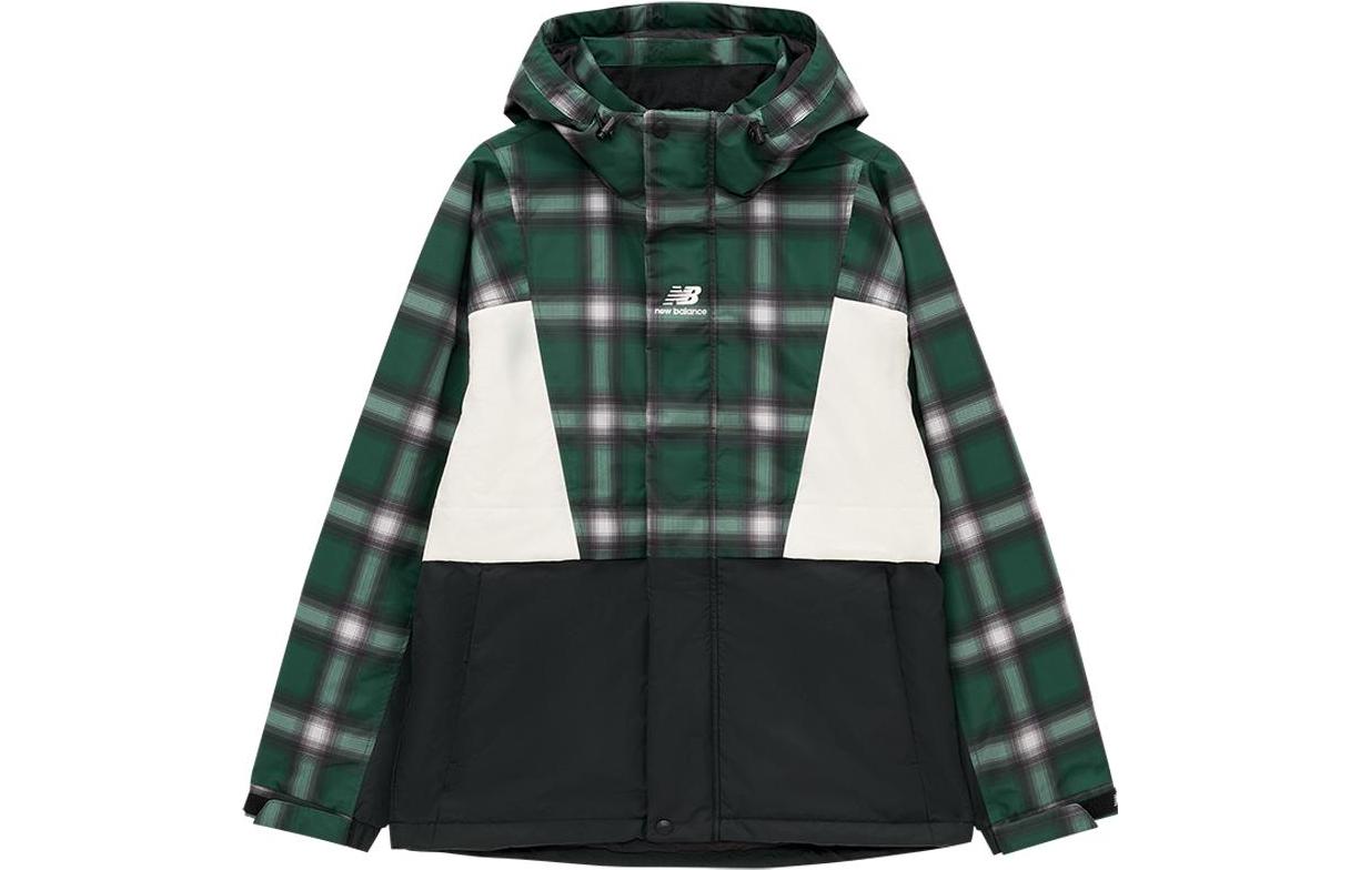 New Balance Puffer Jackets Unisex Green Hooded Moderate Other 5QC44263-MIX M