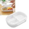 Bento Box 490ml 3 Přihrádky Nepropustná Odnímatelná Pevná ABS Vhodná do mikrovlnné trouby Dětská svačinová krabička pro