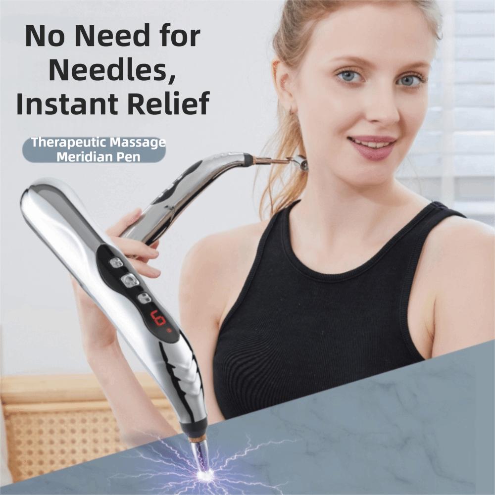 Acupuncture Electronic Acupuncture Pen 5 Heads Meridian Pen Press Tool Electric Massage Pen Arm