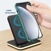 E6 4-in-1 15W Wireless Charger Phone Watch Earphone Charging Stand Night Light