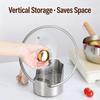 Stainless Steel Spoon Rest With Drip Tray, Heavy Duty Vertical Utensil Holder For Ladles Spatulas & Pot Lids, Rust-Proof Kitchen