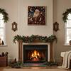 Holiday Art Projects for Families Xmas Faux Pearl Kit, Santa Claus Reindeer Painting DIY Craft Kits Teens Sparkling 3D Festive Wall Kit Adults, Winter