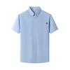 Ss25 Soft Comfortable Casual Breathable Short Sleeve Shirt Men Shirts Blue A6AX8-B02