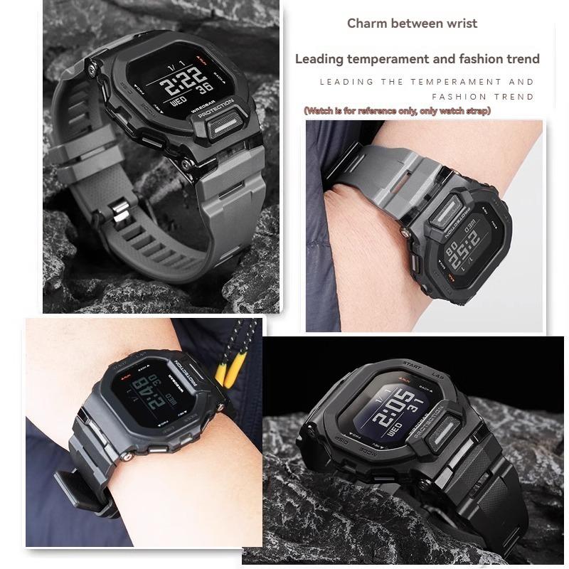 For Casio 3506 GBD-200 GBD-200SM GBD-200-1 Waterproof Resin Silicone Rubber Watch Strap Men Bracelet Wristband with Tools