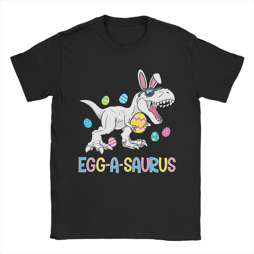 Oversized T Shirt Eggasaurus Easter Stegosaurus Dinosaur 100 Cotton T Shirts  Fashion Tshirt  Pattern Short Sleeve Clothing