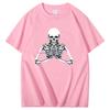 Now I Lay Me Down To Sleep Praying Skeleton Funny Shirts Graphic Tee Summer New In Tops And Tshirts Cotton Mens Tshirts