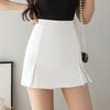 High Waist Elastic Slit Skort - Slimming & Sexy A-Line Shorts for Women 2024