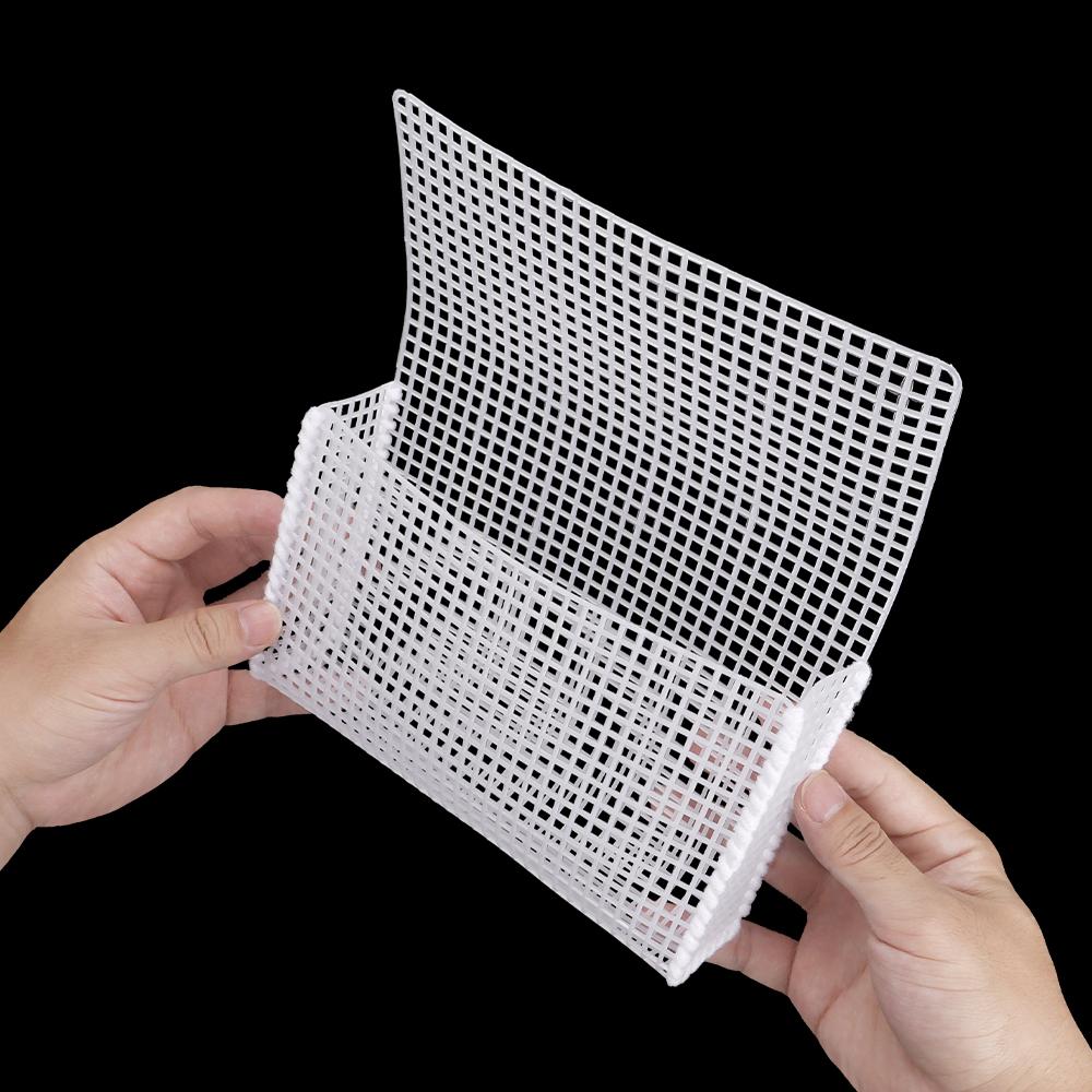 5pcs White Blank Grid Mat, Plastic Board Sheets, Ideal for DIY Weaving Yarn Bags or Handmade Embroidery or Crochet Art Projects