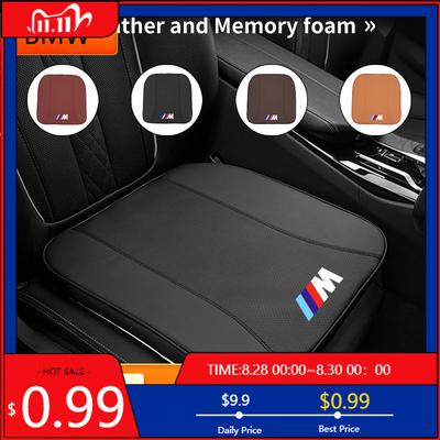 BAGD7 Car Sticker Car Seat Pad Anti-slip Protect Seat Cover Mat Leather Cushion For M Sport M1 M3 M4 M5 M6 E46 E90 E60 F10 F30 E39