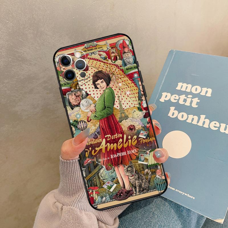 

Amelie Movie Poster Case For iPhone 17 Air 16 15 14 13 11 12 Pro Max 13 mini XR 15 16 Plus 16e Back Cover Shell iPhone 16 Pro