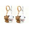 Cartoon Panda Bubu Dudu Magnetic Keychain =/Cute Backpack Pendant with Toy Figures Couple Accessories Ideal Fantasy Themed Gift