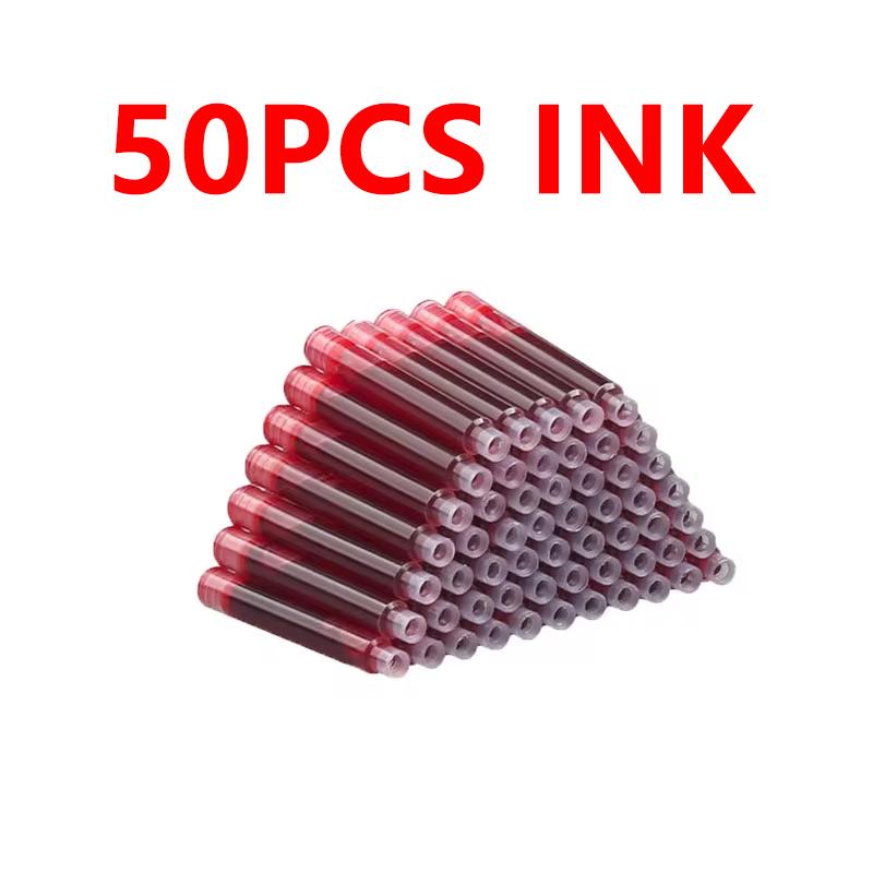 Set di 11 penne stilografiche da 0,38 mm con inchiostro sostituibile per una scrittura fluida, cancelleria multifunzionale per ufficio e materiale di apprendimento