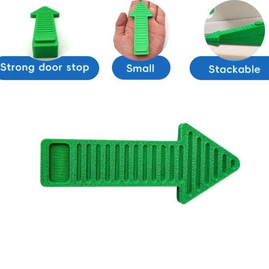 1/2/3Pcs Stackable Arrow Door Stopper Wedge Wall Protector Anti-slip Windproof No Drilling Anti-collision Carpet Tile Concrete Wooden Floor Doorstop