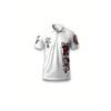men's POLO shirt for summer 2025 casual fashionable soft comfortable and breathable 3D letter pattern print