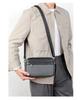 WEIXIER Herren Umhängetasche, Große Kapazität Premium Pu Leder Schultertasche, Einfache Vielseitige Pendler Sling für die Arbeit